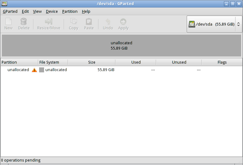 The GParted partition editor enables you to edit partitions on
    your disk.